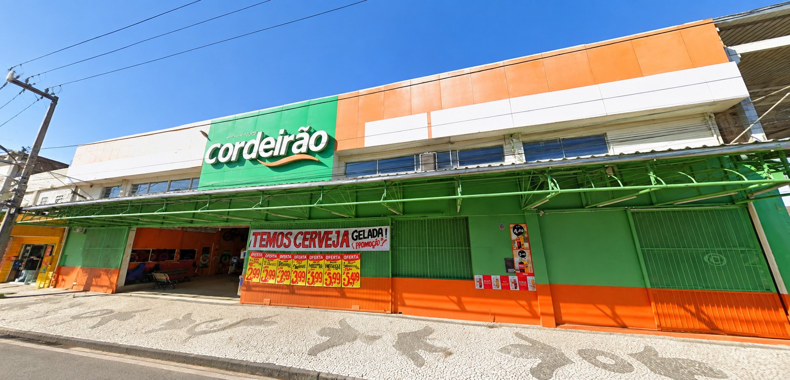 Fachada do Supermercado Cordeirão